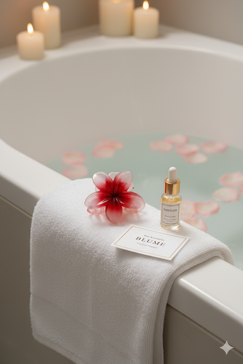 Large Flower Hair Claw Clip