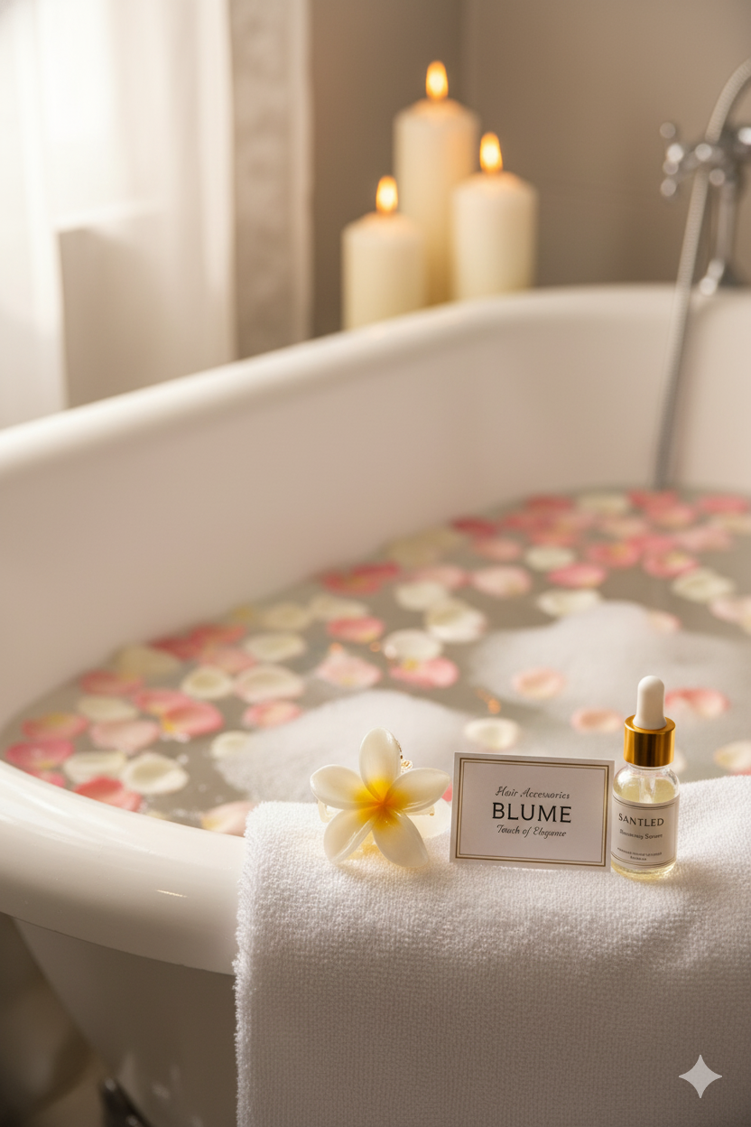 Large Flower Hair Claw Clip