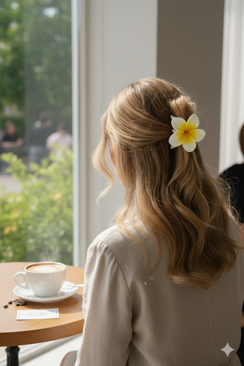 Large Flower Hair Claw Clip