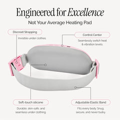 Portable Heating Pad for Period Cramps Relief with Heat & Massage