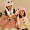 Ear Muff with LED Light Cute Bunny Hat