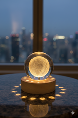 3D Crystal LED Globe Lamp