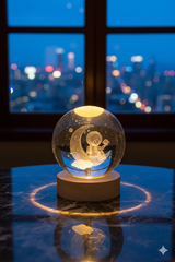 3D Crystal LED Globe Lamp