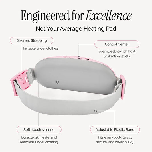 Portable Heating Pad for Period Cramps Relief with Heat & Massage