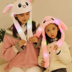 Ear Muff with LED Light Cute Bunny Hat