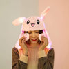 Ear Muff with LED Light Cute Bunny Hat