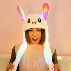 Ear Muff with LED Light Cute Bunny Hat